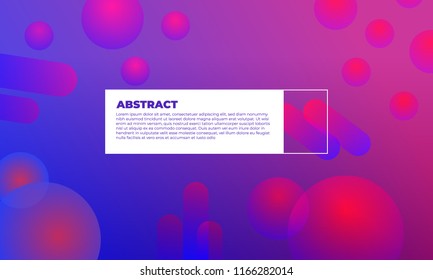 Abstract trendy modern gradient ball background wallpaper template