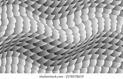 abstract trendy modern gradient fish scale wave pattern perfect for background.