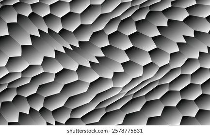 abstract trendy modern gradient polygon wave pattern perfect for background.