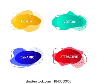 abstract trendy modern liquid decorative element for web or print template. brand identity or presentation background, banner, poster ornament.