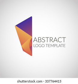 Abstract trendy multicolored logo design template. For business company visual identity. EPS 10