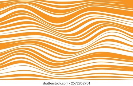 abstract trendy orange tweak line wave pattern perfect for background.