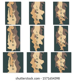 Abstract trendy pastel universal artistic templates. Good for cover, invitation, banner, placard, brochure, poster, card, flyer and for social media stories, post and bloggers