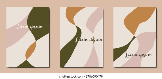 Abstract trendy pastel universal artistic templates. Good for cover, invitation, banner, placard, brochure, poster, card, flyer and other.