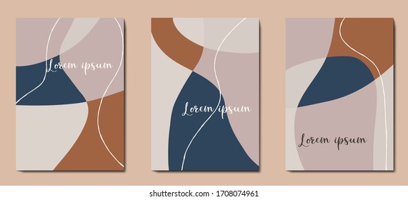 Abstract trendy pastel universal artistic templates. Good for cover, invitation, banner, placard, brochure, poster, card, flyer and other.
