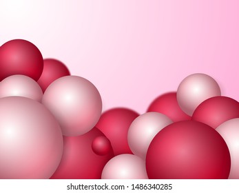 Abstract trendy pattern with colorful spheres. Vector illustration
