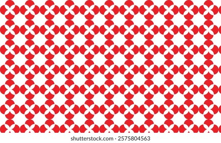 abstract trendy red flower pattern perfect for background.