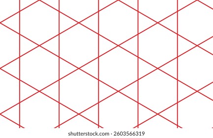 abstract trendy red outline hexagon pattern perfect for background.