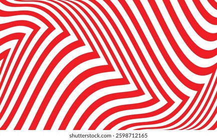 abstract trendy red wavy arrow line pattern perfect for background.