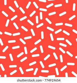 Abstract Trendy Retro Geometric Element Template, Seamless Pattern in Neo Memphis Style Design, Festive Retro Fashion Style 80-90s