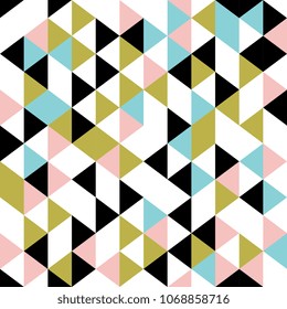 Abstract trendy seamless colorful vintage color pattern illustration vector.