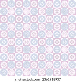 Abstract trendy seamless pattern rotary wheel rotate round circle repetition pastel color wallpaper background vector