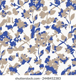 abstracto de moda simple floral artística de verano con patrón de ilustración dibujado a mano. flores creativas Elementos 
collage patrón contemporáneo sin fisuras. Plantilla de moda para el diseño
