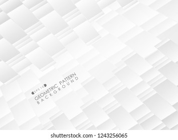 Abstract of trendy slant gradient gray diamond square geometric pattern background, vector eps10
