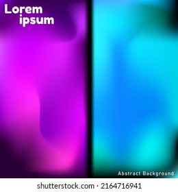 Abstract trendy smooth gradient puurple and light blue fit for social media post