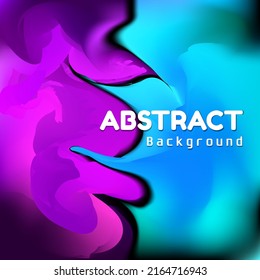 Abstract trendy smooth gradient puurple and light blue fit for social media post
