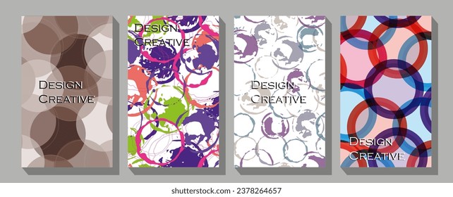 Abstract trendy templates with different geometric shapes and textures. logo design with trendy linear style.vector illustration