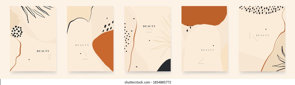 Abstract trendy universal artistic background templates. Fashionable template for design.