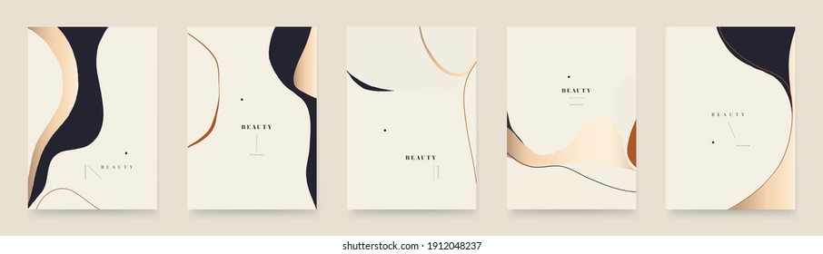 Abstract trendy universal artistic background templates. Modern minimalist style.