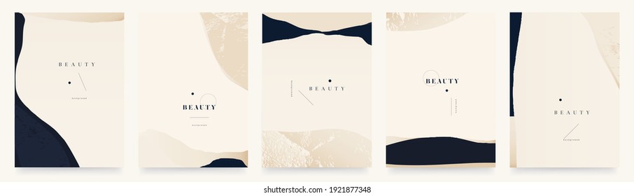 Abstract trendy universal artistic background templates. Modern minimalist style.