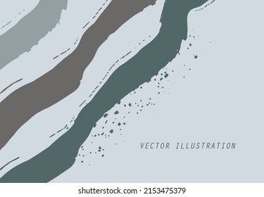 Abstract trendy universal artistic banner template . Design for cover, invitation, banner, placard, brochure, poster, card, flyer and other Vector illustration