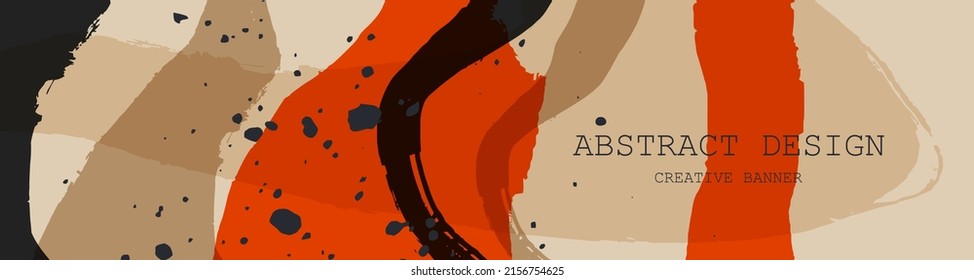 Abstract trendy universal artistic banner template . Design for cover, invitation, banner, placard, brochure, poster, card, flyer and other Vector illustration