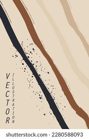 Abstract trendy universal artistic banner template . Design for cover, invitation, banner, placard, brochure, poster, card, flyer and other Vector illustration