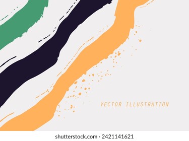 Abstract trendy universal artistic banner template . Design for cover, invitation, banner, placard, brochure, poster, card, flyer and other Vector illustration