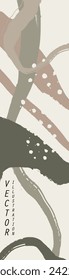 Abstract trendy universal artistic banner template . Design for cover, invitation, banner, placard, brochure, poster, card, flyer and other Vector illustration