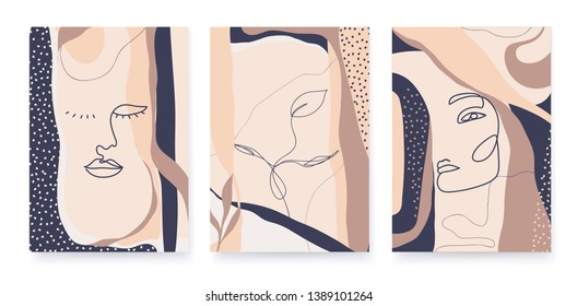 Abstract trendy universal artistic cards. Good for cover, invitation, banner, placard, brochure, poster, card, flyer and other.