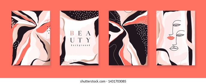 Abstract trendy universal artistic templates. Good for cover, invitation, banner, placard, brochure, poster, card, flyer and other. 