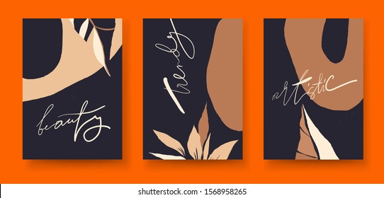 Abstract trendy universal artistic templates. Good for cover, invitation, banner, placard, brochure, poster, card, flyer and other.