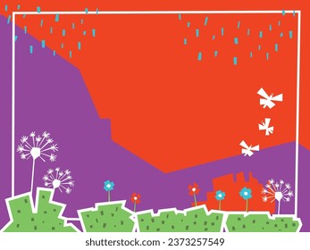 abstract trendy vibrant color background