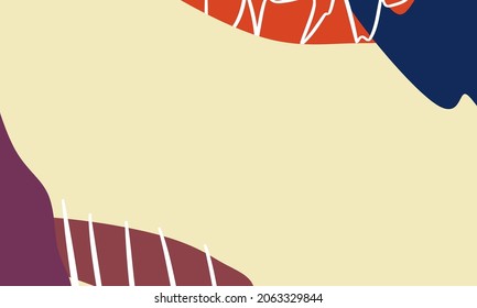 Abstract trendy wavy background vector illustration
