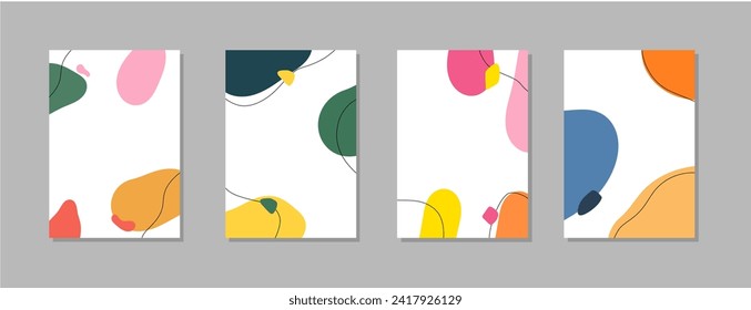 Abstract trendy wavy universal artistic background templates. Good for cover, invitation, banner, placard, brochure, poster, card, ui, flyer and other.
