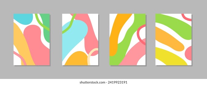 Abstract trendy wavy universal artistic background templates. Good for cover, invitation, banner, placard, brochure, poster, card, ui, flyer and other.