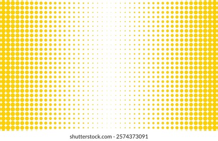 abstract trendy yellow big to small dot pattern perfect for background.