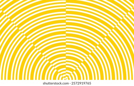 abstract trendy yellow irregular circle line pattern perfect for background.