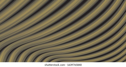 Abstract trendy yellow line on black background. For trendy style poster, background, presentation, artwork.