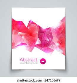 Abstract triangle 3D geometric colorful graphic background wallpaper. Corporate future concept vector template presentation