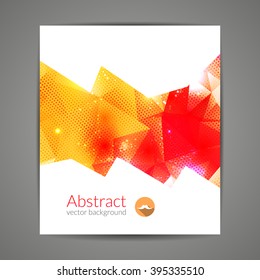Abstract triangle 3D geometric colorful graphic background wallpaper. Corporate future concept vector template presentation.