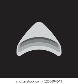 abstract triangle 3d gradient logo vector