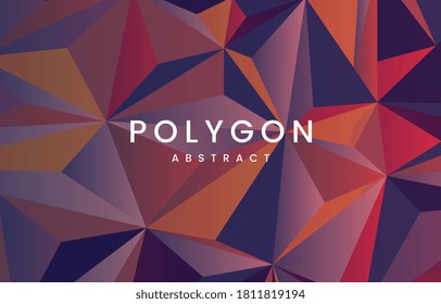  Abstract Triangle 3ds background. Abstract composition of triangular style. 3D  Abstract vector illustration . Creative geometric background. dark orange colorful triangular pyramids in space.