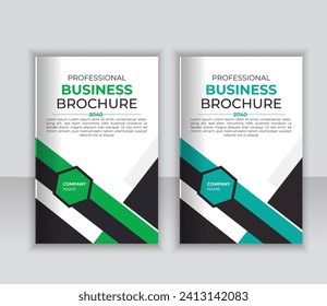 Abstract triangle A4 size book cover template for annual report design template. Business Presentation cover.