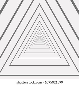 Abstract of triangle amaze gray and white pattern background, illustration vector 10