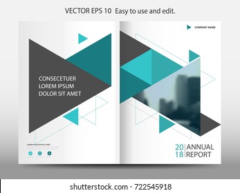 Abstract triangle annual report Brochure design template vector. Business Flyers infographic magazine poster.Abstract layout template ,Book Cover presentation portfolio