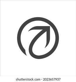 Abstract triangle arrow paper plane logo icon outline simple minimalist