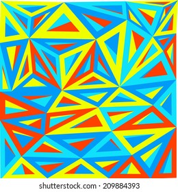 Abstract triangle art