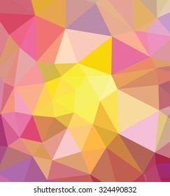 Abstract triangle art in pastel colors