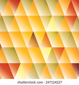 Abstract triangle autumn-colored background
